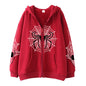 Spider Web Zipper Foreign Trade Sweater Street Fashion Hoodie