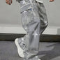 Mens Loose Fit Work Pants With A Drawstring