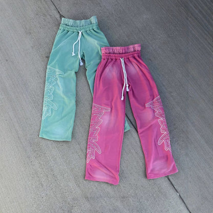 Loose-fitting Wide-leg Dual-waist Trousers For Sports