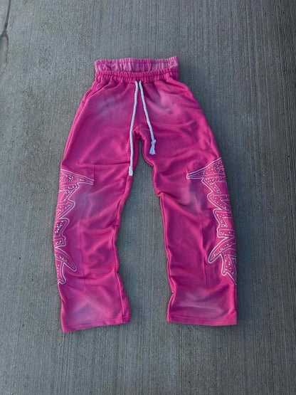 Loose-fitting Wide-leg Dual-waist Trousers For Sports