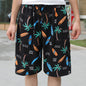 Summer Beach Pants Men's Loose Casual Fifth Pants Ice Silk High Elasticity Quick-drying