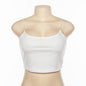 Women's Sling One-Shoulder  Back Slim-Fit Short Cropped Vest