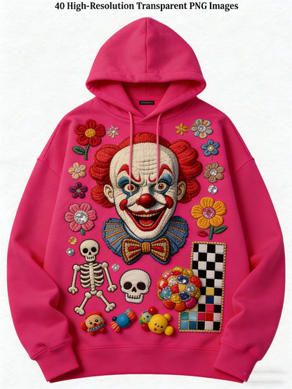 Fashion Casual Printed Polyester Sweater