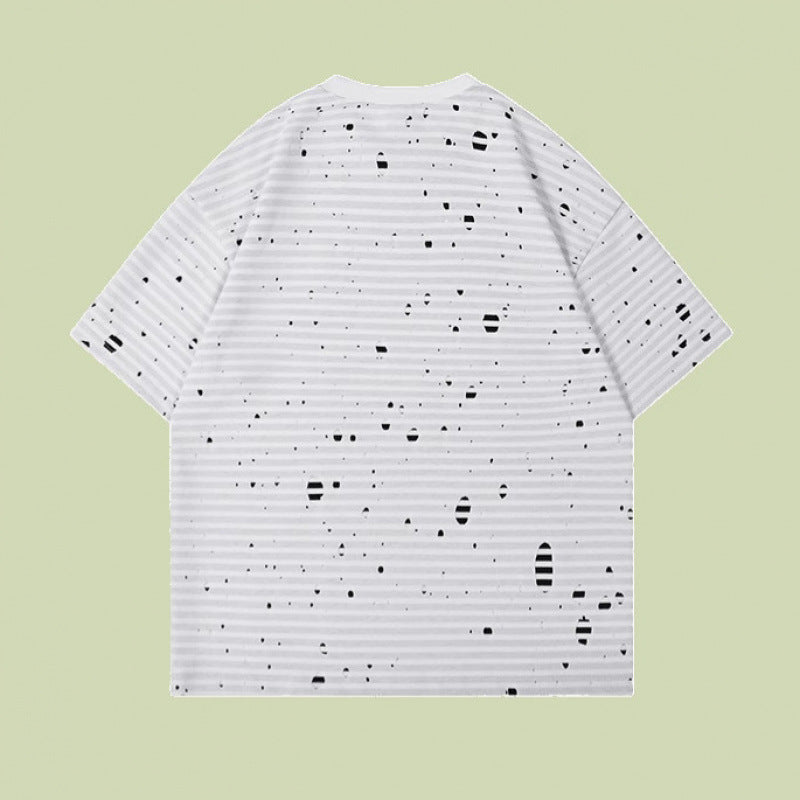 Summer Double-Layer Fabric Casual Short-Sleeve T-Shirt