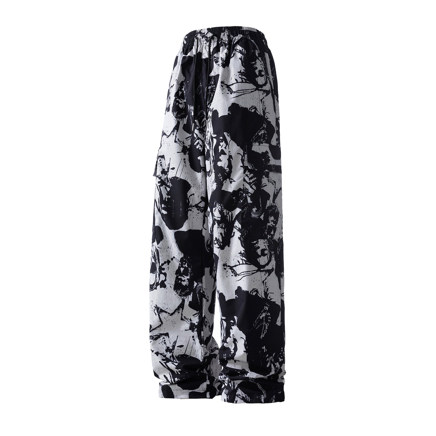 Men's Japanese-style Retro Loose Straight-leg Casual Trousers