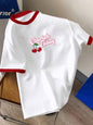 Men's Cherry Letter Print T-Shirt