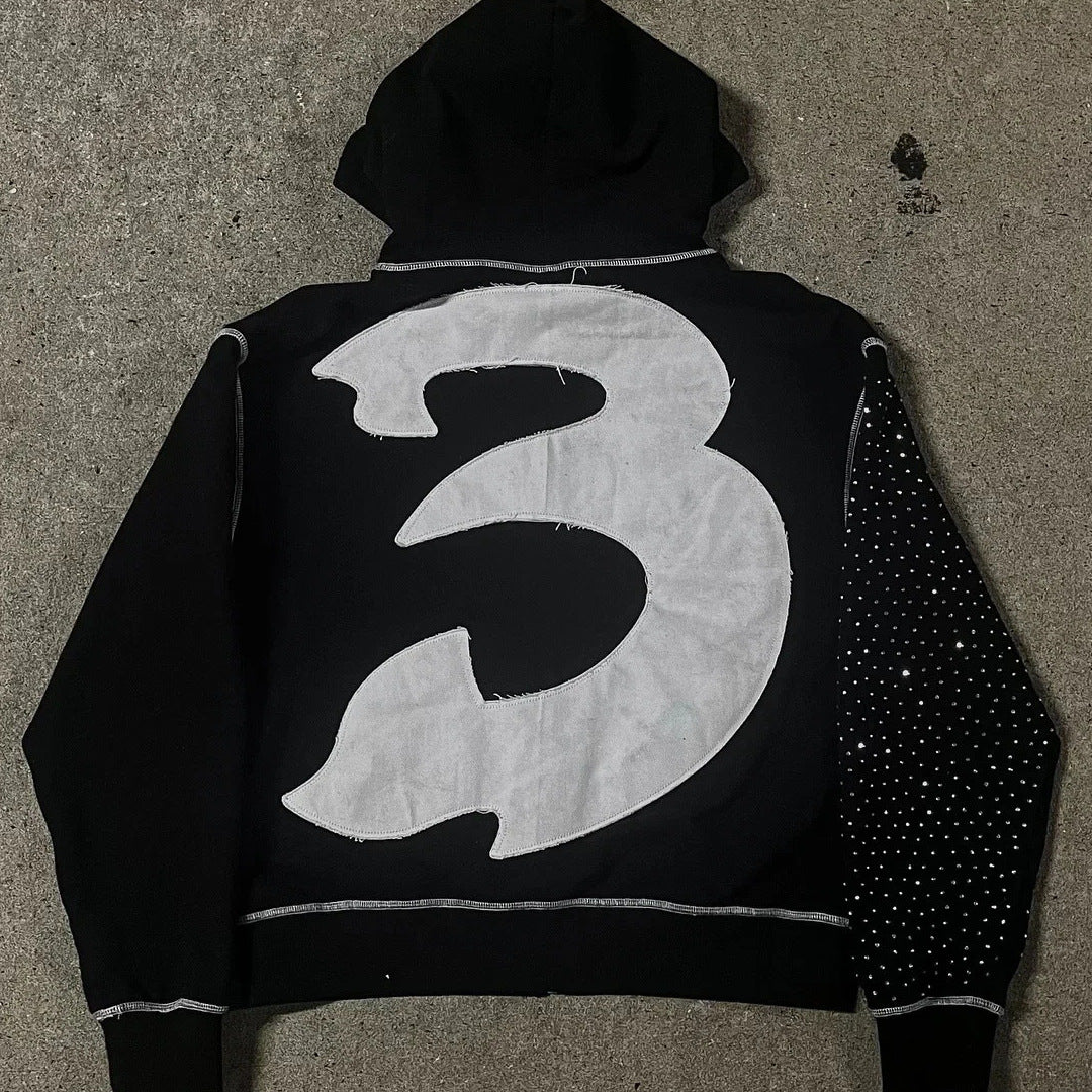 Same Early Autumn Comfort And Casual Personality Street Sweater Jacket