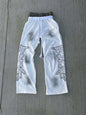 Loose-fitting Wide-leg Dual-waist Trousers For Sports