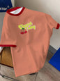 Men's Cherry Letter Print T-Shirt