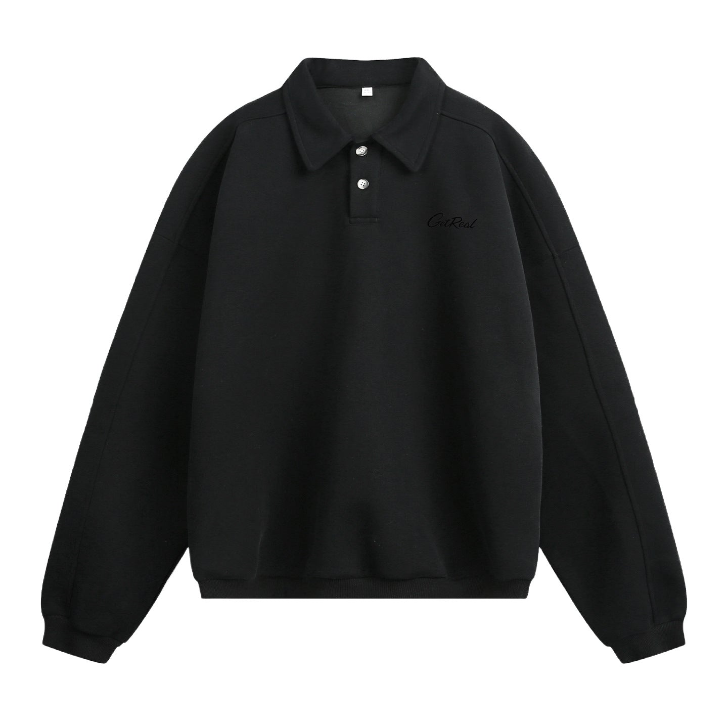 Autumn Retro Loose-fit Neckline Buttoned Long Sleeves