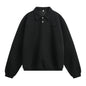 Autumn Retro Loose-fit Neckline Buttoned Long Sleeves
