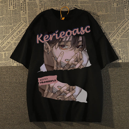 Men's Short-sleeve Cotton Printed T-shirt
