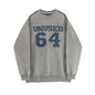 Letter-Embroidered Crew-Neck Sweatshirt For Men