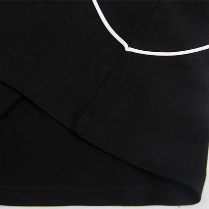 Street Fashion Embroidered Letter Crew Neck Sweater For Men