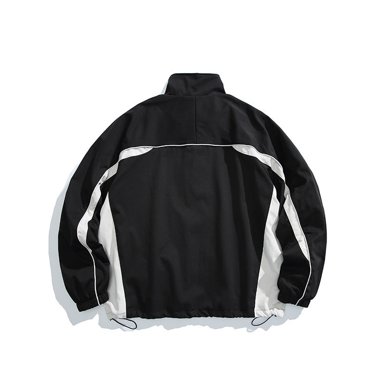 Retro-style Casual Stand-up Collar Jacket For Men
