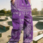 Mens Loose Fit Work Pants With A Drawstring