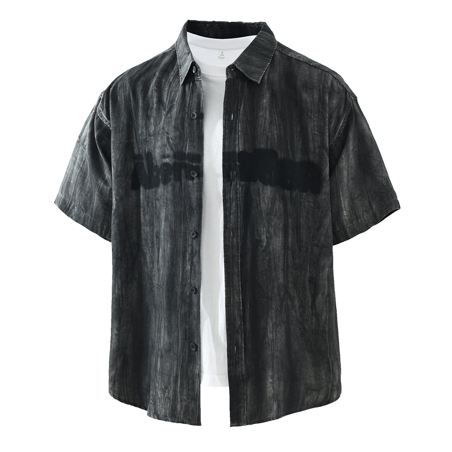 Men's Letter-Print Short-Sleeve Shirt