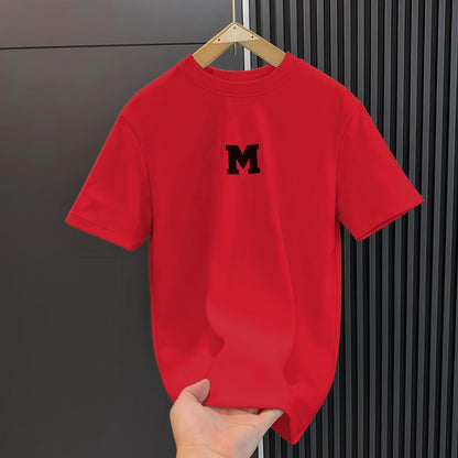 Men's Summer All Match Crew Neck Casual Half Sleeve Top