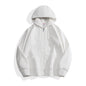 Solid-color Fleece-lined Hoodie For Men And Women