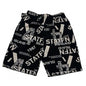 Summer Beach Pants Men's Loose Casual Fifth Pants Ice Silk High Elasticity Quick-drying