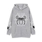 Spider Web Zipper Foreign Trade Sweater Street Fashion Hoodie