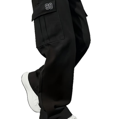 Mens Loose Fit Work Pants With A Drawstring