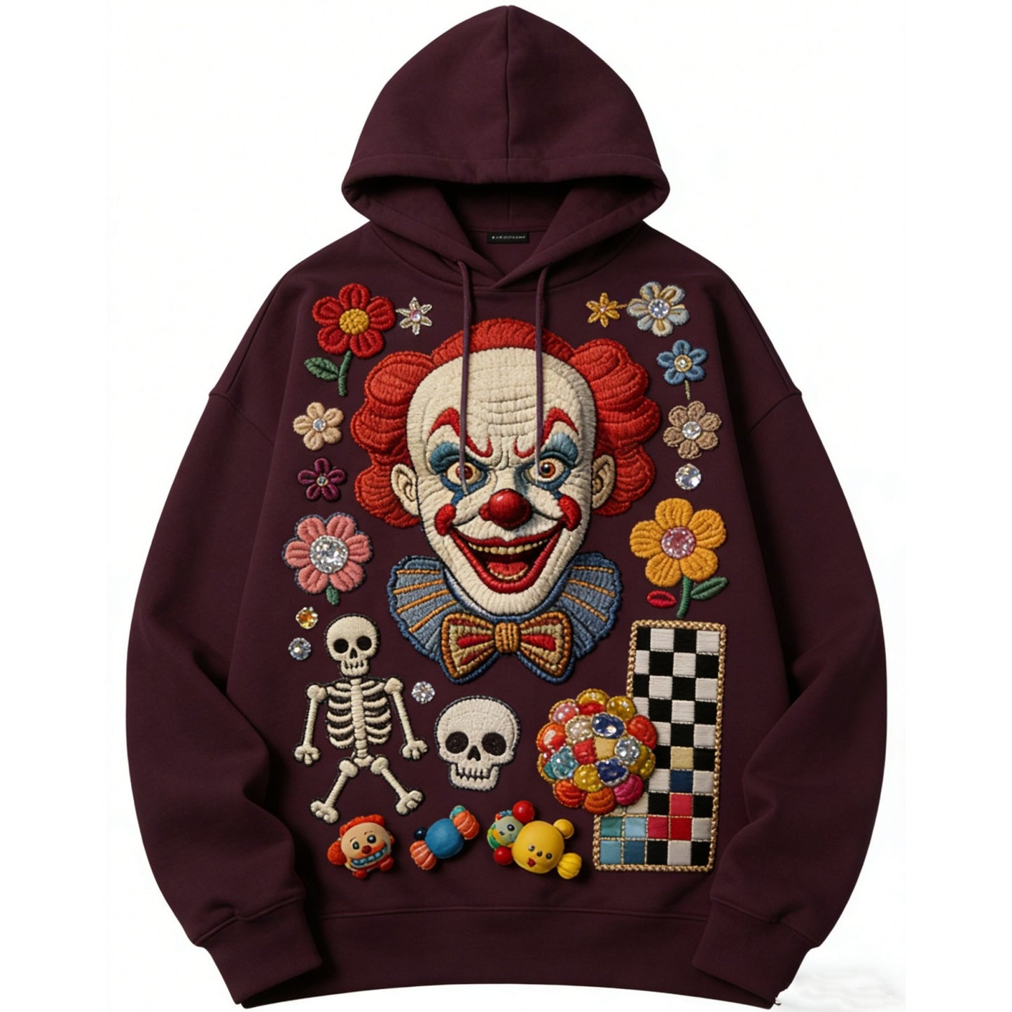 Fashion Casual Printed Polyester Sweater