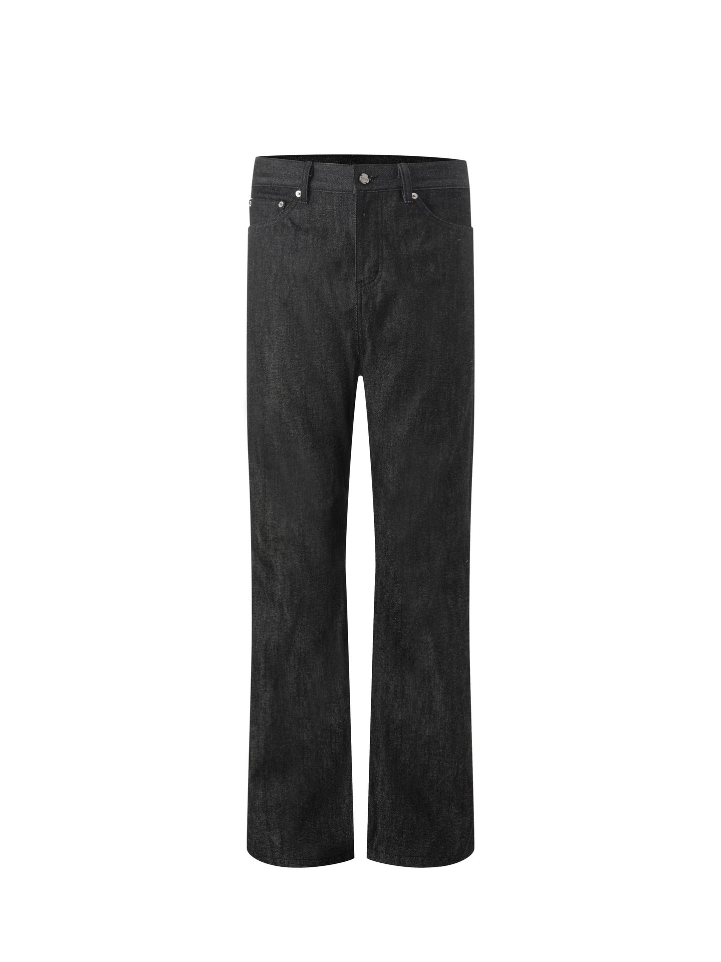 Retro Black Acid-washed Bootcut Versatile Jeans