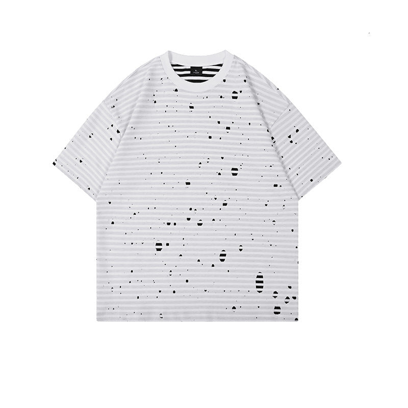 Summer Double-Layer Fabric Casual Short-Sleeve T-Shirt