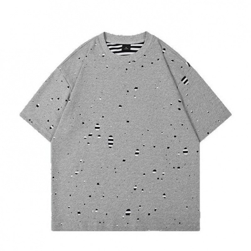 Summer Double-Layer Fabric Casual Short-Sleeve T-Shirt
