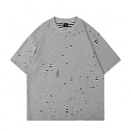 Summer Double-Layer Fabric Casual Short-Sleeve T-Shirt