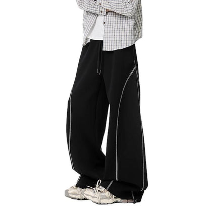 American-style Striped Casual Track Pants For Men