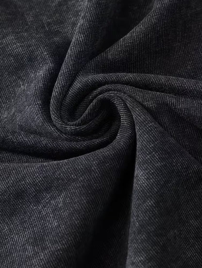 Fashionable Vintage T-shirt With A Printed Wool Blend
