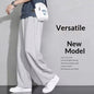 Wide-leg Sweatpants Mens Workwear Casual Long Pants