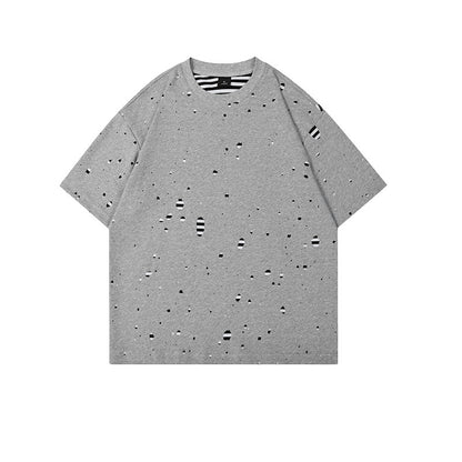 Summer Double-Layer Fabric Casual Short-Sleeve T-Shirt