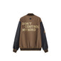 PU Leather Patchwork Casual All-Match Jacket Coat