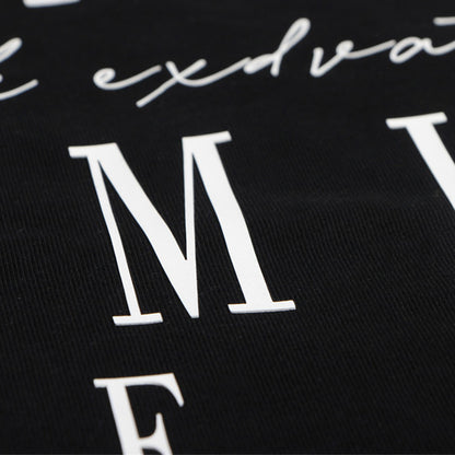 Street Fashion Embroidered Letter Crew Neck Sweater For Men