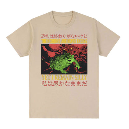 Men's Casual Loose Printed Short Sleeved Shirt