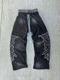 Loose-fitting Wide-leg Dual-waist Trousers For Sports