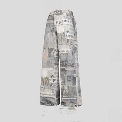 Men's Streetwear Trendy Brand Wide-Leg Couple Trousers