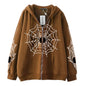 Spider Web Zipper Foreign Trade Sweater Street Fashion Hoodie