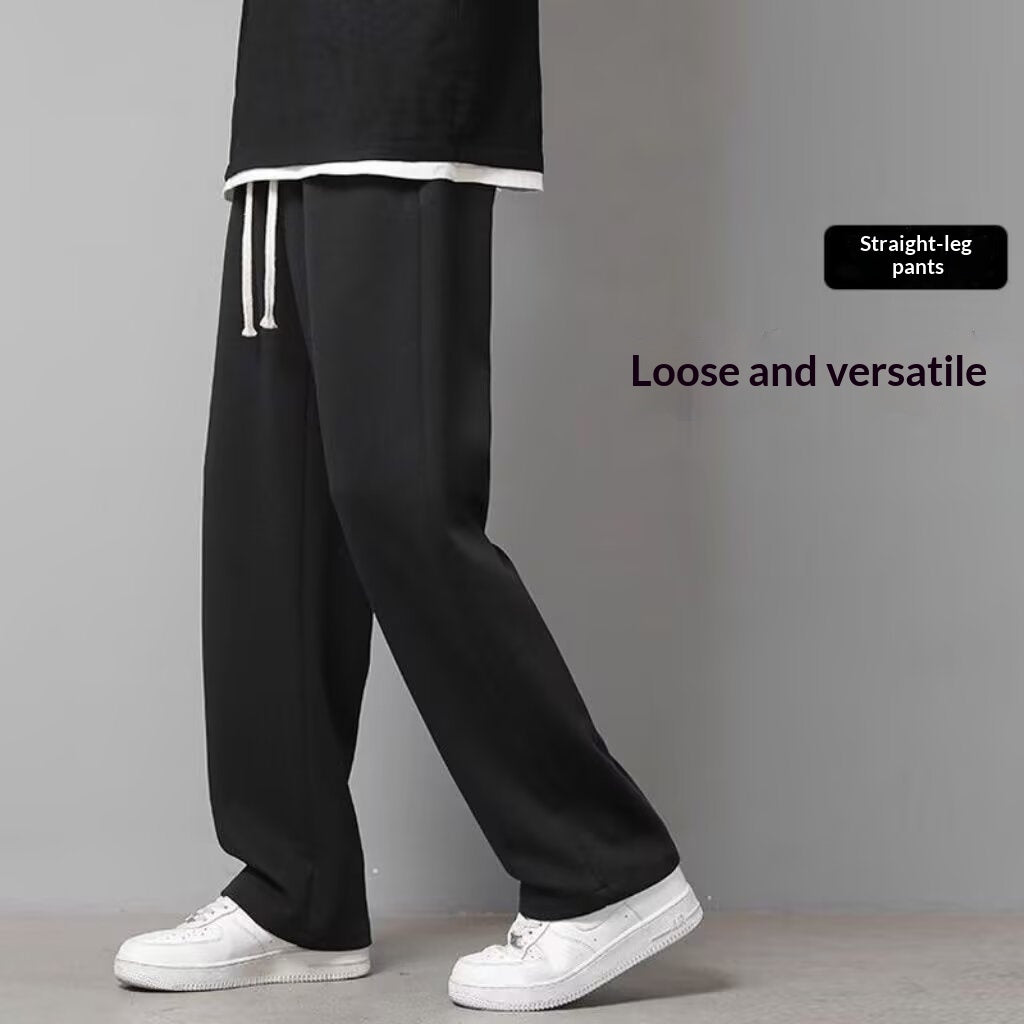 Wide-leg Sweatpants Mens Workwear Casual Long Pants