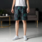 Summer Beach Pants Men's Loose Casual Fifth Pants Ice Silk High Elasticity Quick-drying