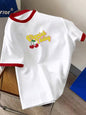 Men's Cherry Letter Print T-Shirt