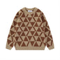 Triangle Pattern Men's Sweater Niche Design