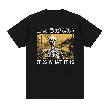 Men's Casual Loose Printed Short Sleeved Shirt