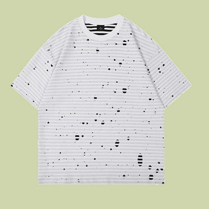 Summer Double-Layer Fabric Casual Short-Sleeve T-Shirt