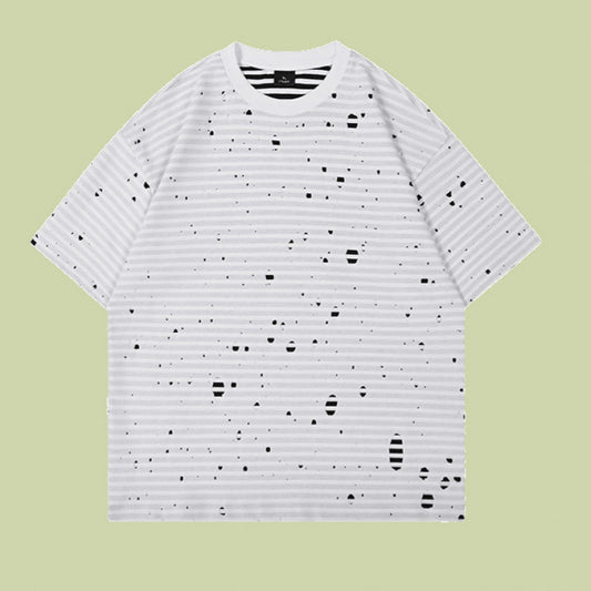 Summer Double-Layer Fabric Casual Short-Sleeve T-Shirt